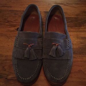 Johnston & Murphy Gray Suede Loafers